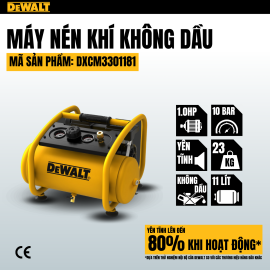 MÁY NÉN KHÍ KHÔNG DẦU 11L DEWALT DXCM3301181